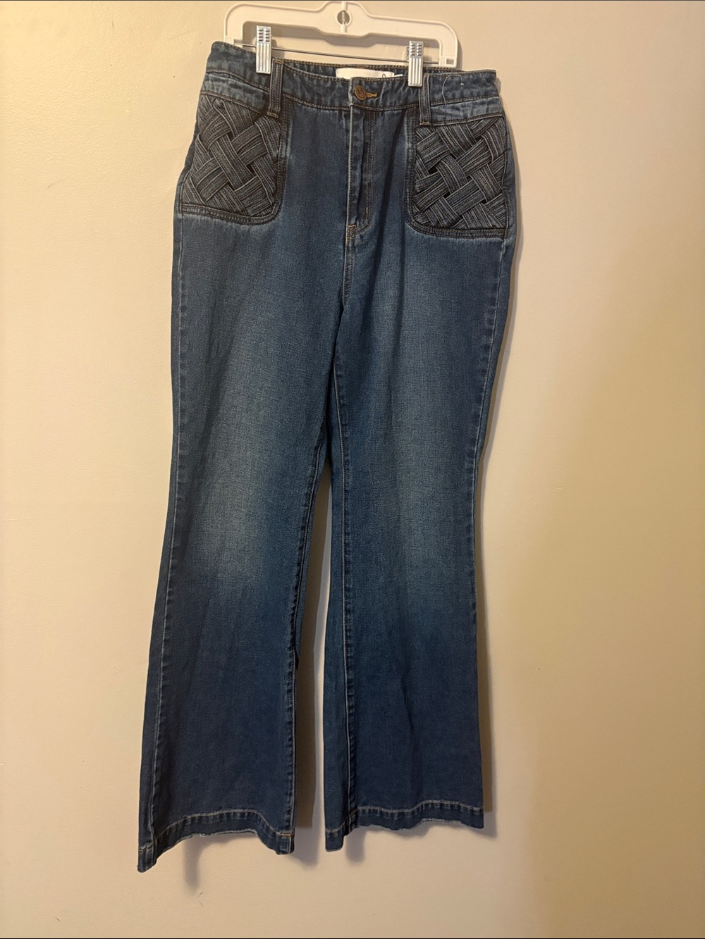 Sam Edelman woven pockets dark denim jeans